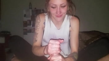Preview 1 of Fut In Ten - My sexy girl friend giving me a handjob