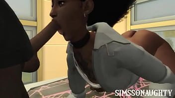 Preview 3 of Cei Tasks - Ghetto Black Girl Gives Super Head Sims 4