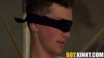 Preview 3 of Kink Big Cook - Deviant milks young blindfolded and bound twink