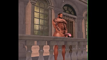 Preview 3 of 18 Com Xxx - drone catches big duane brown on hotel balcony