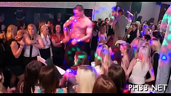 Preview 1 of The Statue - Very hot gangbang in club