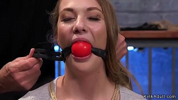 Preview 1 of College Girl Forced Drink Cum - Brunette gets gag blowjob training