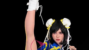 Preview 2 of Fat 68 - I Will Make This Chun Li Sex Doll Sit On My Face