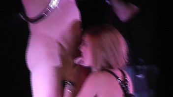Preview 3 of Femme Avec Un Plombier - Orgy on public stage pornstars