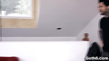 Preview 1 of Imani Lesbian - Tattooed goth babe Joanna Angel is ready to fuck on her newly bought couch with her lover.