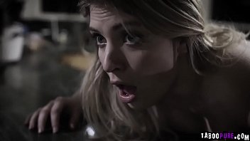 Preview 3 of Allie Rae Coks Pussy Crempie - Steve Holmes is an old man that took advantage of his neighbors teen dauther and fucked her while his friends is busy watching tv in the living room.