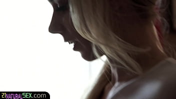 Preview 1 of Three Cumshots And Sperm Swap - Trimmed beauty riding and tugging cock