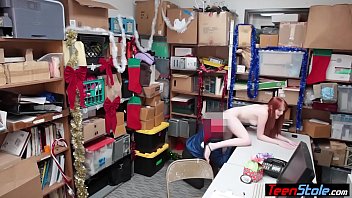 Preview 2 of Gilrs Full Duration - Busty Irish redhead suspect punish fucked by LP officer