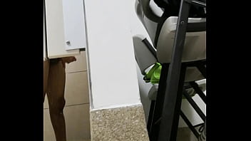 Preview 1 of Blac Patry - Spied on gym shower