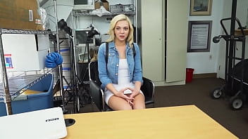 Preview 1 of Tyvc In V - Slutty blonde gets her mouth and cunt stuffed by casting directors BBC