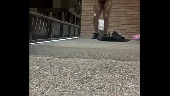 Preview 1 of Too Sensitive Female Orgasm - Workout in garage Part 2