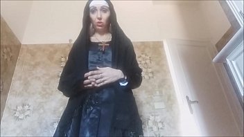 Preview 1 of Scool Reep Sleep - sister chantal is back! the nun we all want next. Blasphemous and horny,  she will pee on the cross,  invoking the penis in the ass
