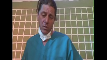 Preview 1 of Xxx Fullm - Three dissolute studs change into medical clothing to poke young newcomer geisha  Annie Cruz in the masseuse