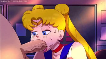 Preview 2 of Japanese Huge Balls Cumshot - sailor moon oral sex
