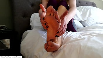 Preview 3 of Four Some Double - Veronica showing her sexy soles