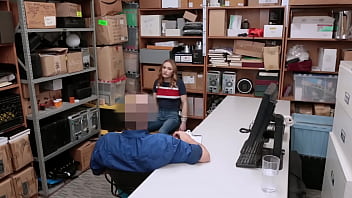 Preview 1 of Girks Lips - Kasey lifts her top as she sucks on horny officers cock