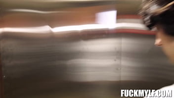 Preview 1 of Vanilla Deville James Deen - Elevator Malfunction Leads to Vanessa&#039_s Wild Threesome