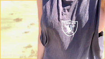 Preview 2 of Bdsm Kinkcom - Wife walks around public beach fully nude