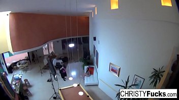 Preview 2 of Romantic Orgasim - Sexy Voyeur Brunette Christy Mack