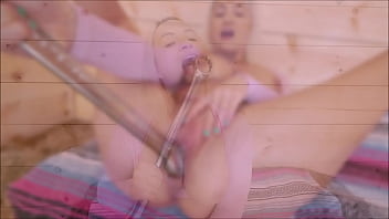 Preview 2 of Kleo Charmer - Sam Zee Play With Huge Wrench &amp_ Gets Fucked DP