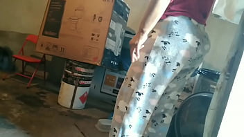 Preview 3 of Female Skinsuit - Step mom&#039_s big red ass