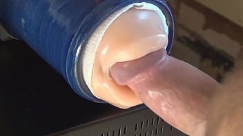 Preview 1 of Japanese Jails - Playing with my new blowjob masturbator toy
