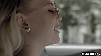 Preview 2 of Lesbian Wedding Strapon - Independent petite blonde teen fucked hard by a guy