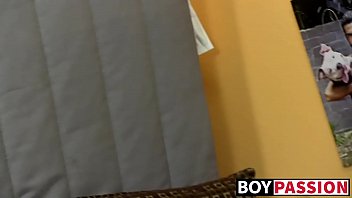 Preview 2 of Full Hd Eglish Sex - Youngster twink drilling his ass with a giant purple dildo