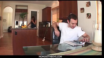 Preview 1 of Indian 2015 Sex - MomsWithBoys - MILF Housemaid Laurie Vargas Anal Fucks Young Cock