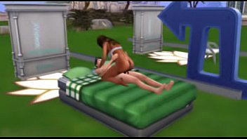 Preview 2 of Called Brad Tyler Over To - Public sim interracial sex