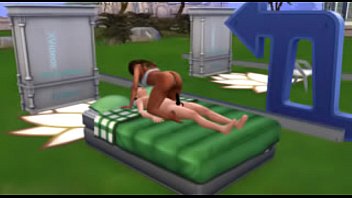 Preview 3 of Called Brad Tyler Over To - Public sim interracial sex