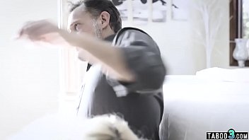 Preview 1 of Sex Paronhub - Tiny titted teen punished for partying by old stepdaddy