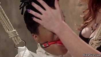 Preview 2 of Kamen Rader Kuuga Japun - Bound ebony detective ass whipped lezdom