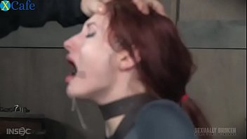 Preview 3 of Av Debut 2nd 1 - Severe sloppy throatfuck of restrained ginger whore