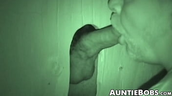Preview 2 of Freedom Free Pon - Bearded fat fucker swallows a big hairy glory hole cock