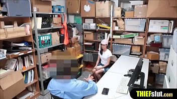 Preview 1 of Horny Punk - Cute brunette thief punish fucked hard by a nasty cop