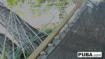 Preview 1 of Fairst Anal - Abigail masturbates while relaxing on hammock