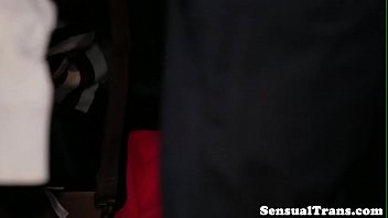 Preview 1 of Sleap Brutal - Dominant trans beauty punishes sub guy
