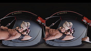 Preview 3 of Xnxxx Com Vn - Spitroast Double Blowjob with Alexa Bliss dirty talking and using strapless strapon on Liv morgan (WWE 3D CGI render parody)