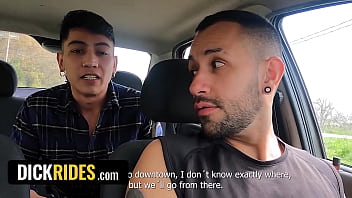 Preview 1 of Pono Eropo - Sex On The Road - Latino Taxi Driver Seduces Straight Passenger