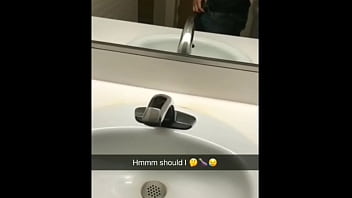 Preview 1 of Malayalam Sex Sait - Stroking dick at work in bathroom  on s.