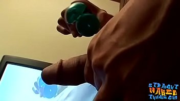 Preview 2 of Nadia Ali Full Bbc - Skinny Wiley strokes straight cock before cumshot