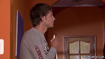 Preview 2 of Grup Sek Fiv - His young Czech wife rides stranger&#039_s cock