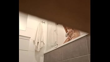 Preview 3 of Cuckold Husband Pet Humiliation - My neighbour didn&#039_t had a hot water so I let her use my bathroom but I couldn&#039_t resist the urge to check up on her