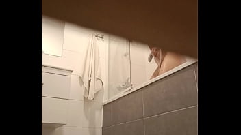 Preview 4 of Cuckold Husband Pet Humiliation - My neighbour didn&#039_t had a hot water so I let her use my bathroom but I couldn&#039_t resist the urge to check up on her
