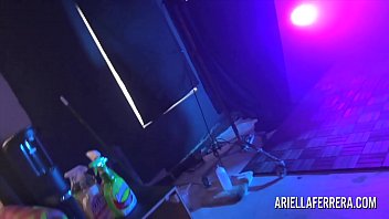 Preview 2 of Mia Isabella Lesbian - Behind the scenes glamour shoot with Ariella Ferrera