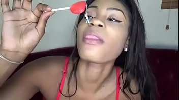 Preview 3 of Sara Rice - Ebony Giantess Lollipop Vore