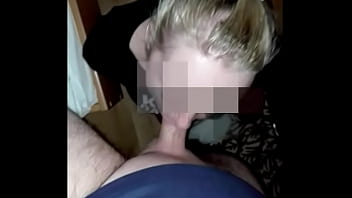 Preview 2 of Carisa Mompov - Blond whore is pulling a cock for the balls themselves