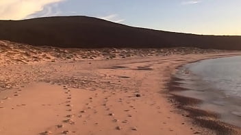Preview 1 of Ivy Aru - Hot Fuck at the Public Beach With Huge Cum Swallow