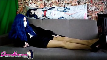 Preview 2 of Caballo Penetra A Mujer - DashaNoihara #37 - Fluffy fur coat,  high heels and skin color pantyhose